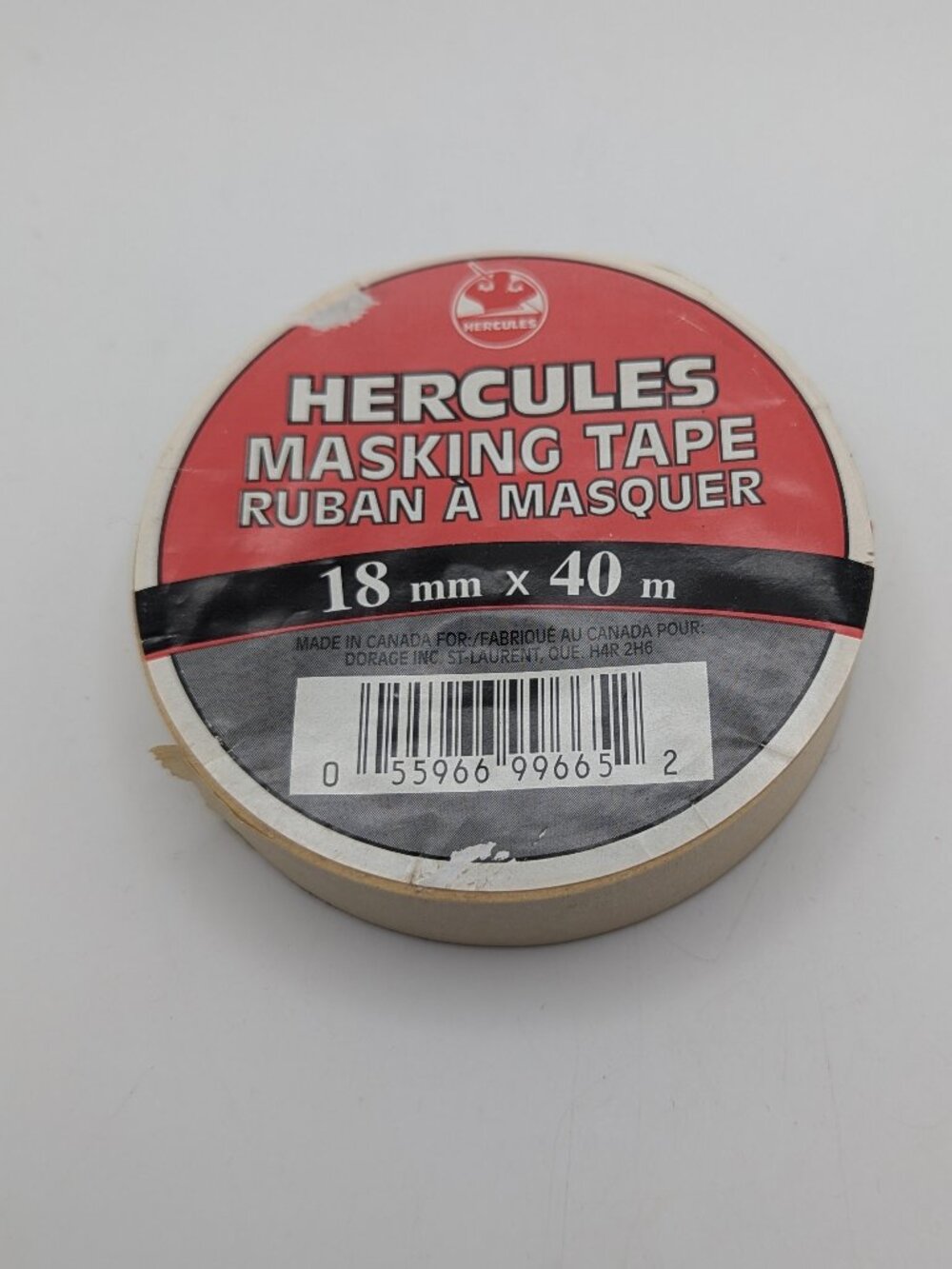 Hercules Tan Paper Masking Tape Made in Canada 40m